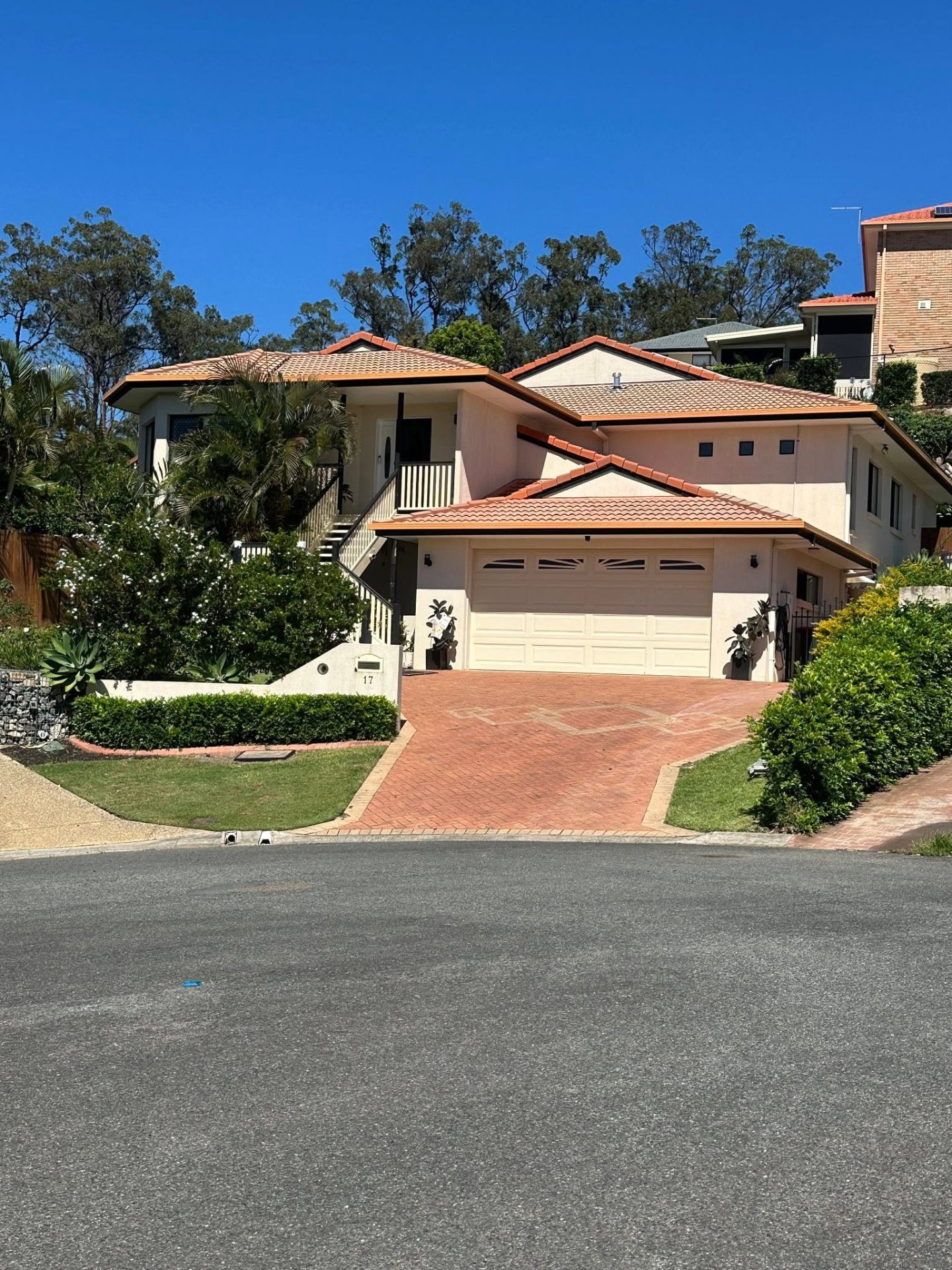 Two-storey home — full exterior repaint — before